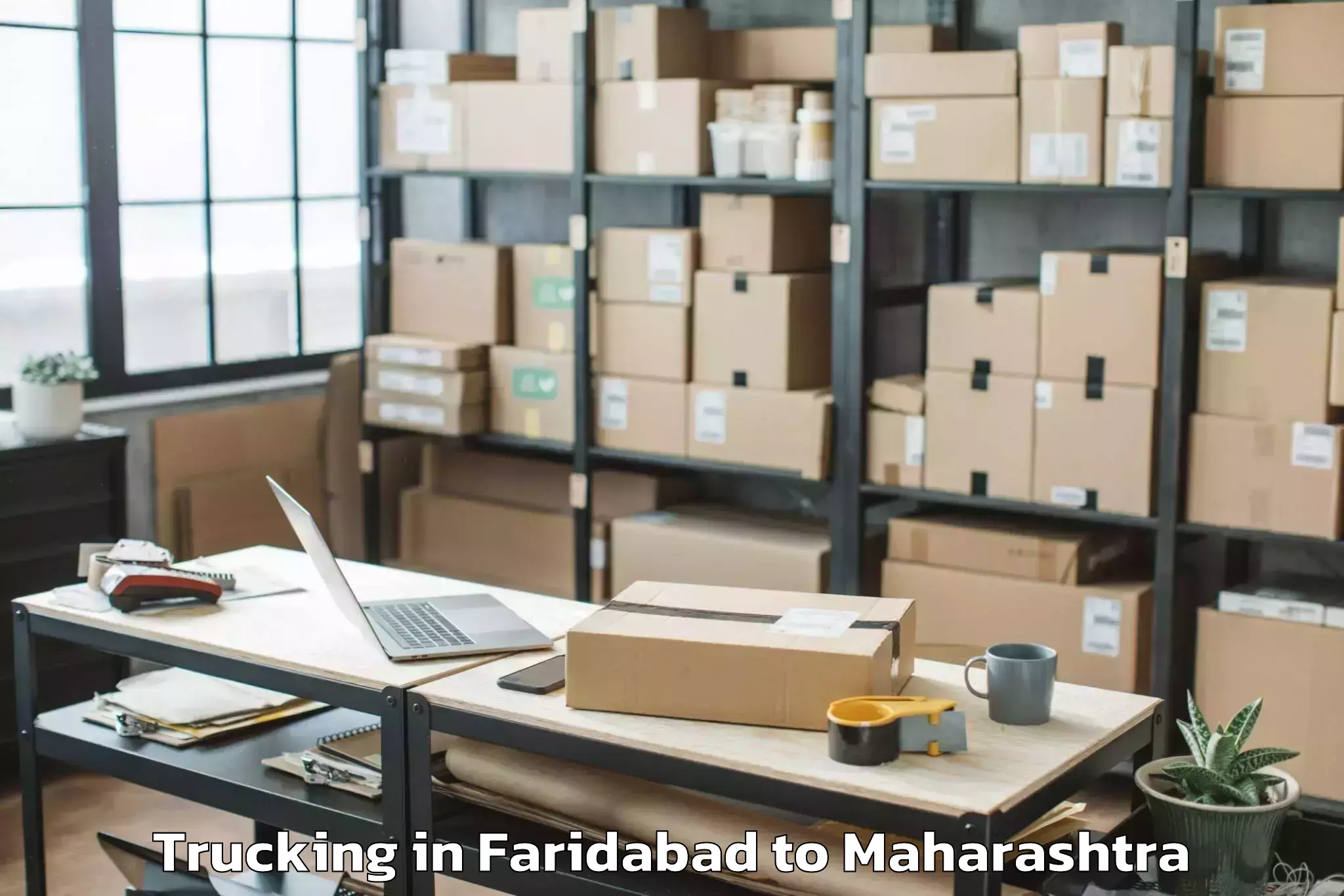 Easy Faridabad to Shevgaon Trucking Booking